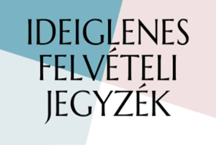 Ideiglenes felvteli jegyzk