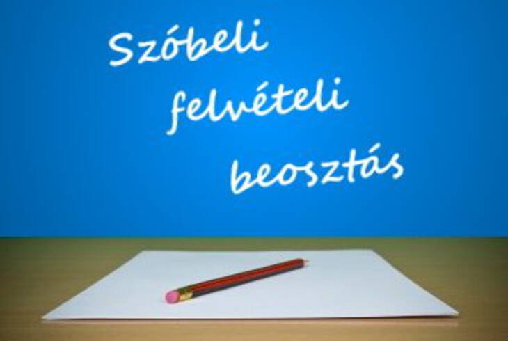 Szbeli felvteli vizsgabeosztsa