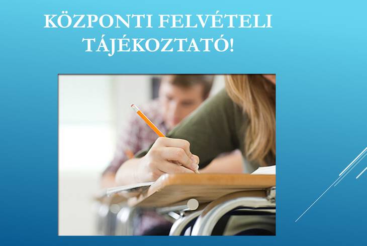 Kzponti felvteli tjkoztat